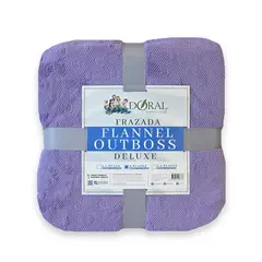 DORAL - Frazada Flannel Outboss 2 Plazas Lila
