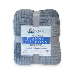 DORAL - Frazada Flannel Outboss King Celeste