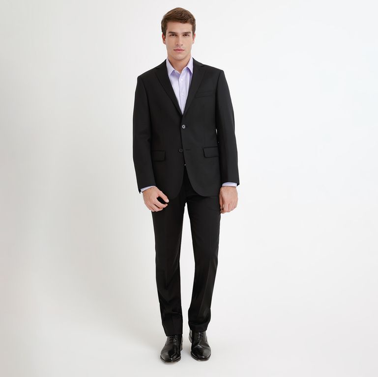 Traje Mixcolor Slim Fit Hombre Negro 56