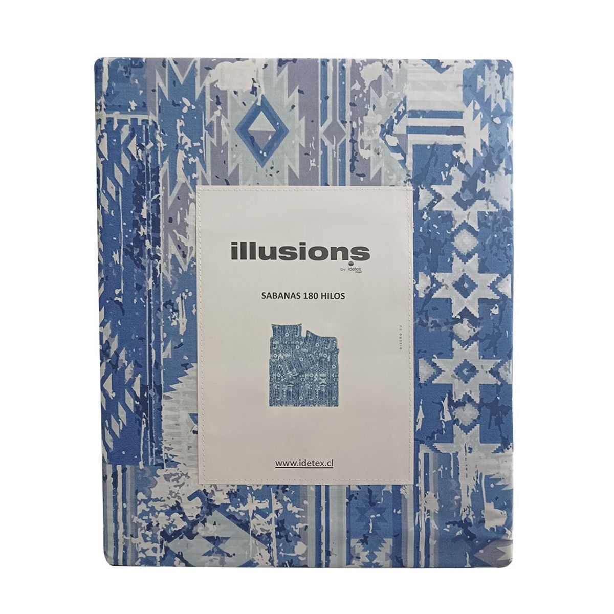 ILLUSIONS - Juego De Sábanas 180 Hilos Estampada Su 1 Plaza Illusions