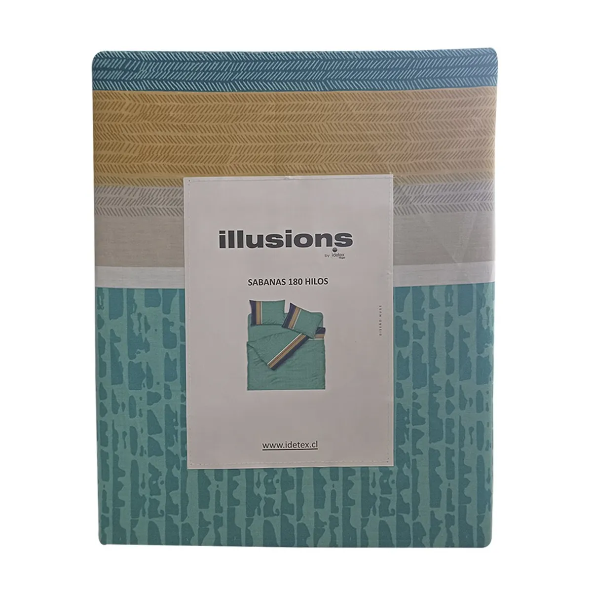 ILLUSIONS - Juego De Sábanas 180 Hilos Estampada Muge 2.5 Plazas Illusions