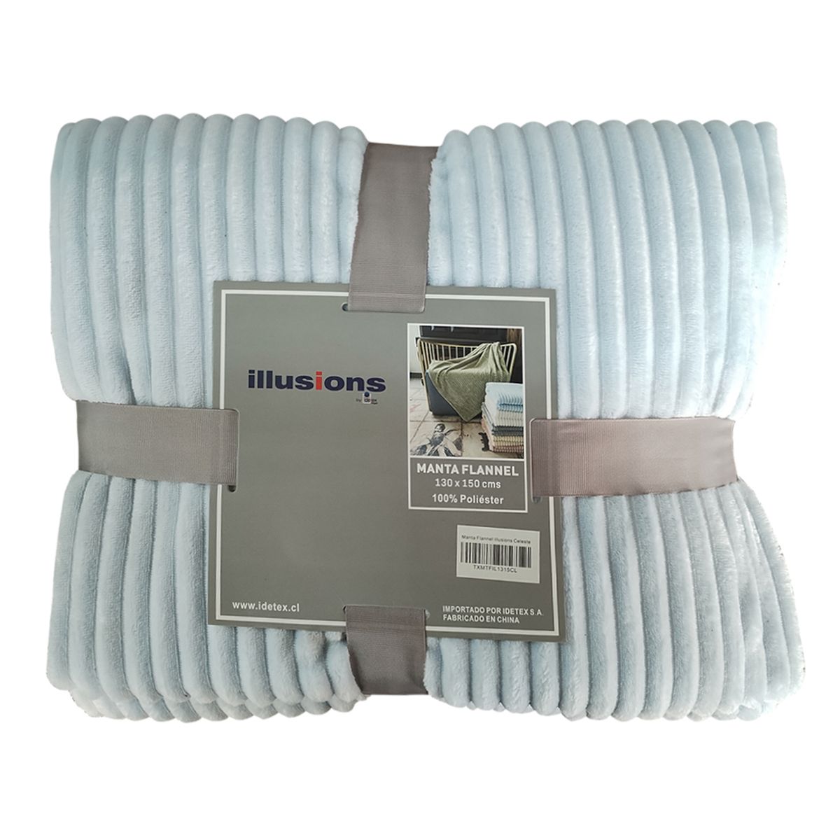 ILLUSIONS - Manta Flannel Celeste Illusions