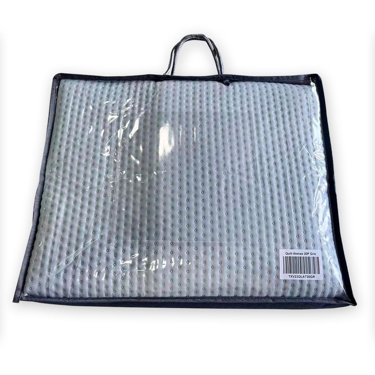 ILLUSIONS - Quilt Atenas 3 Plazas Gris Illusions