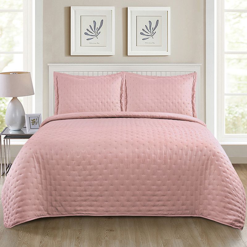ILLUSIONS - Quilt Mf Roma 3 Plazas Rosa Illusions
