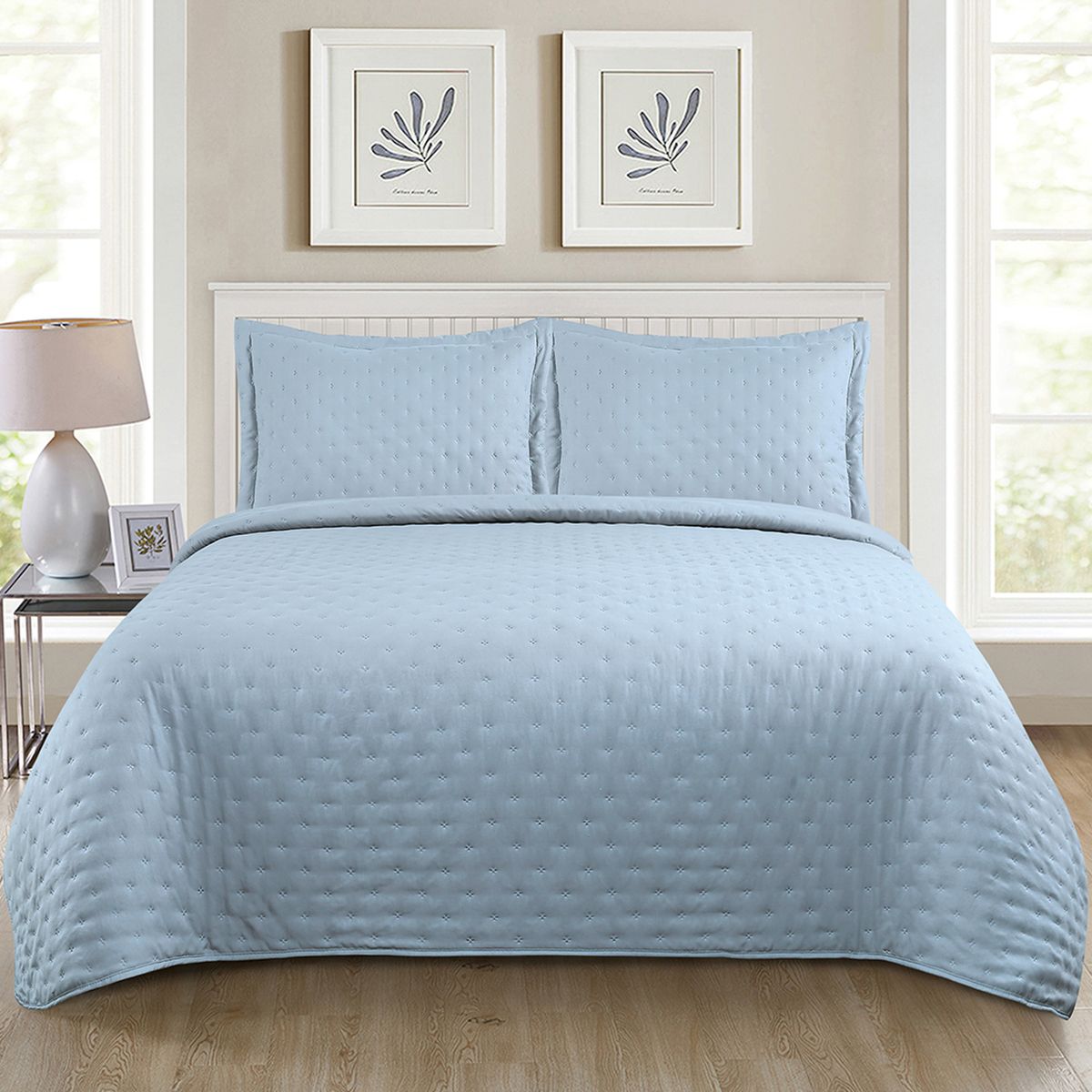 ILLUSIONS - Quilt Mf Roma 3 Plazas Celeste Illusions