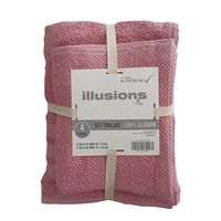 Set 4 Toallas Rosado Illiusions