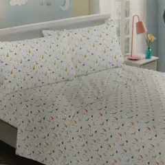 ILLUSIONS - Juego De Sábanas 144 Hilos Infantil Dino 1 Plaza