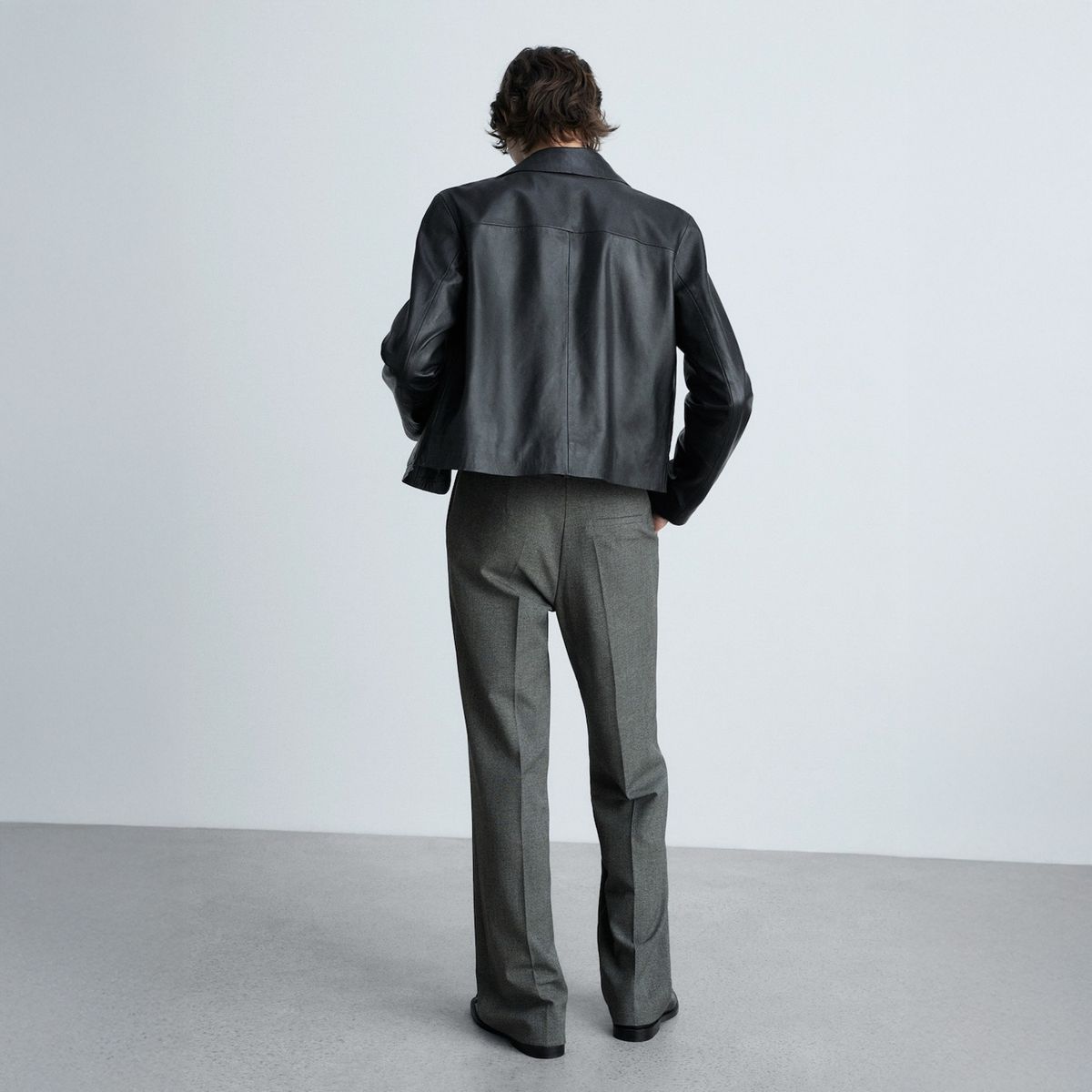 MANGO - Pantalón Recto Tiro Medio Mujer Mango