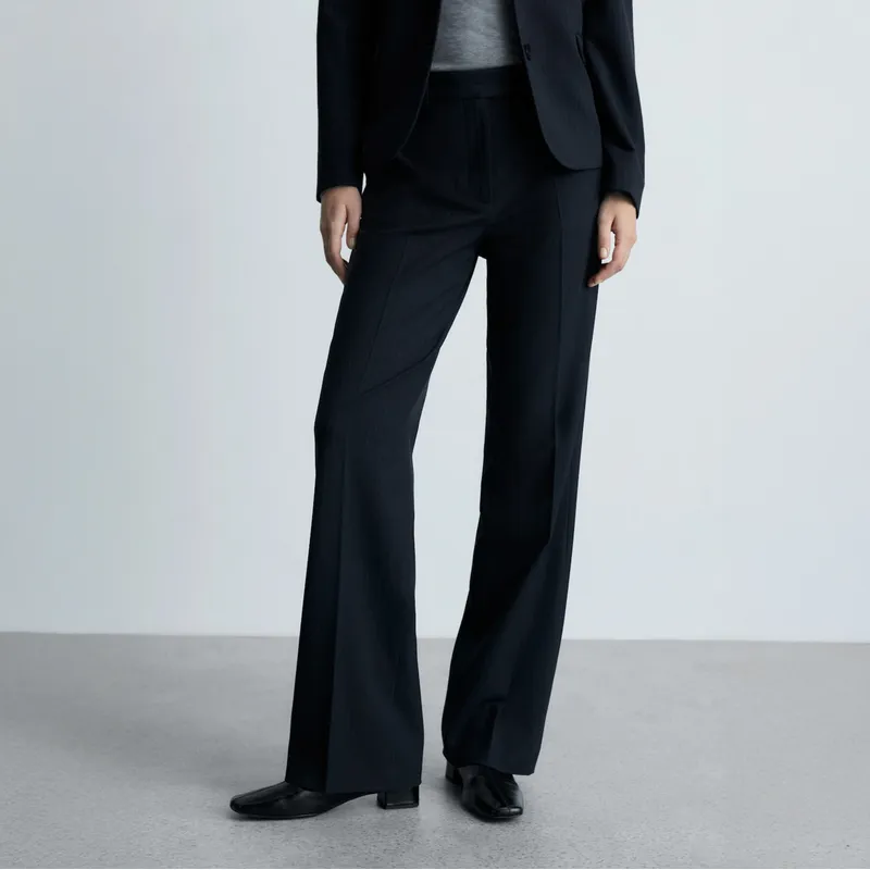 Pantalón Traje Mango Pantalones Negros Mujer MANGO Pantalón Traje