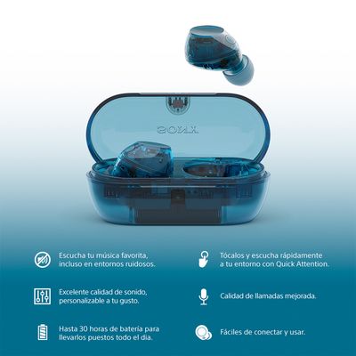 Imagen 2 del producto Audífono In Ear Bluetooth Wf-C710N-Bz Azul