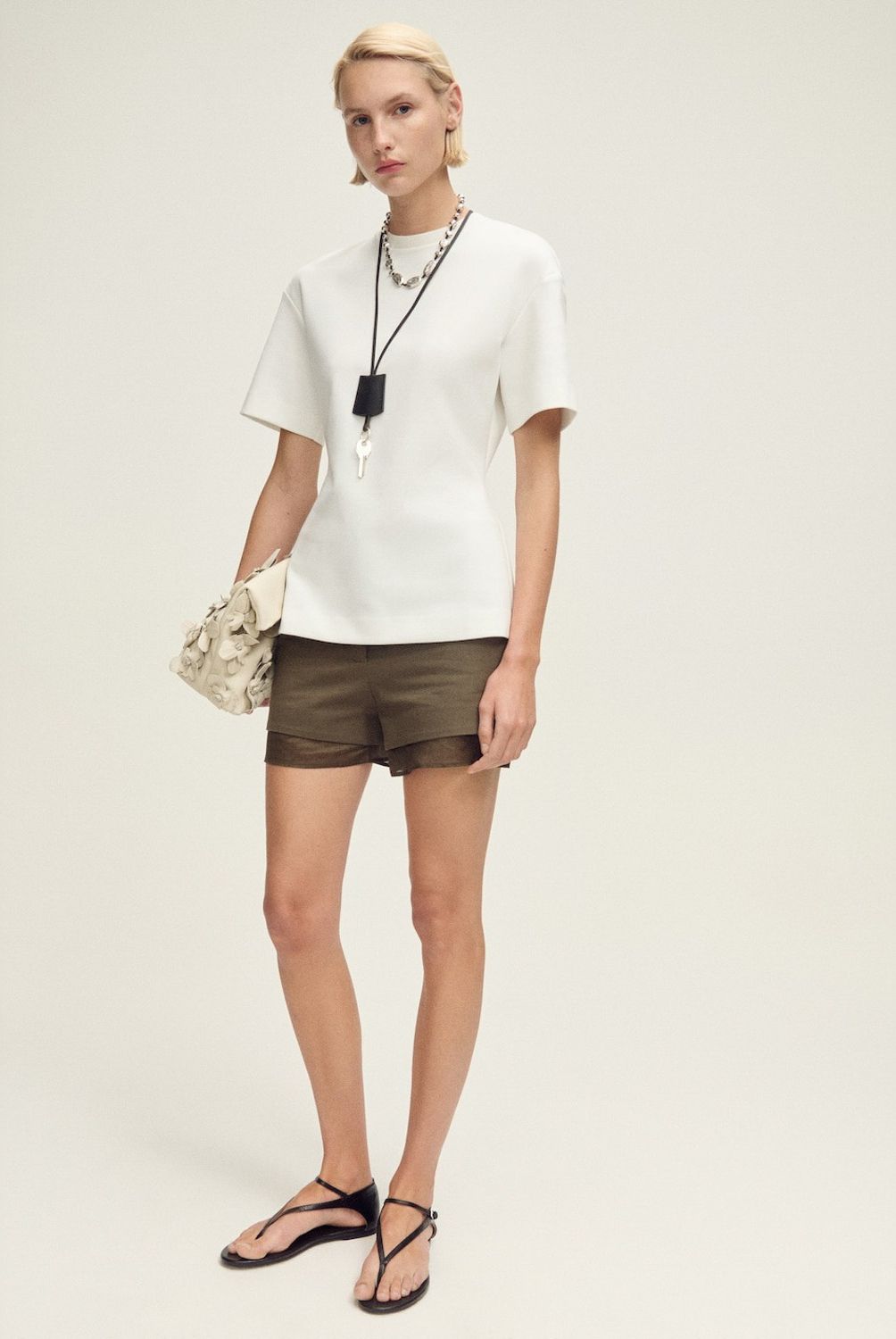 MANGO - Polera Manga Corta Cintura Entallada Mujer Mango