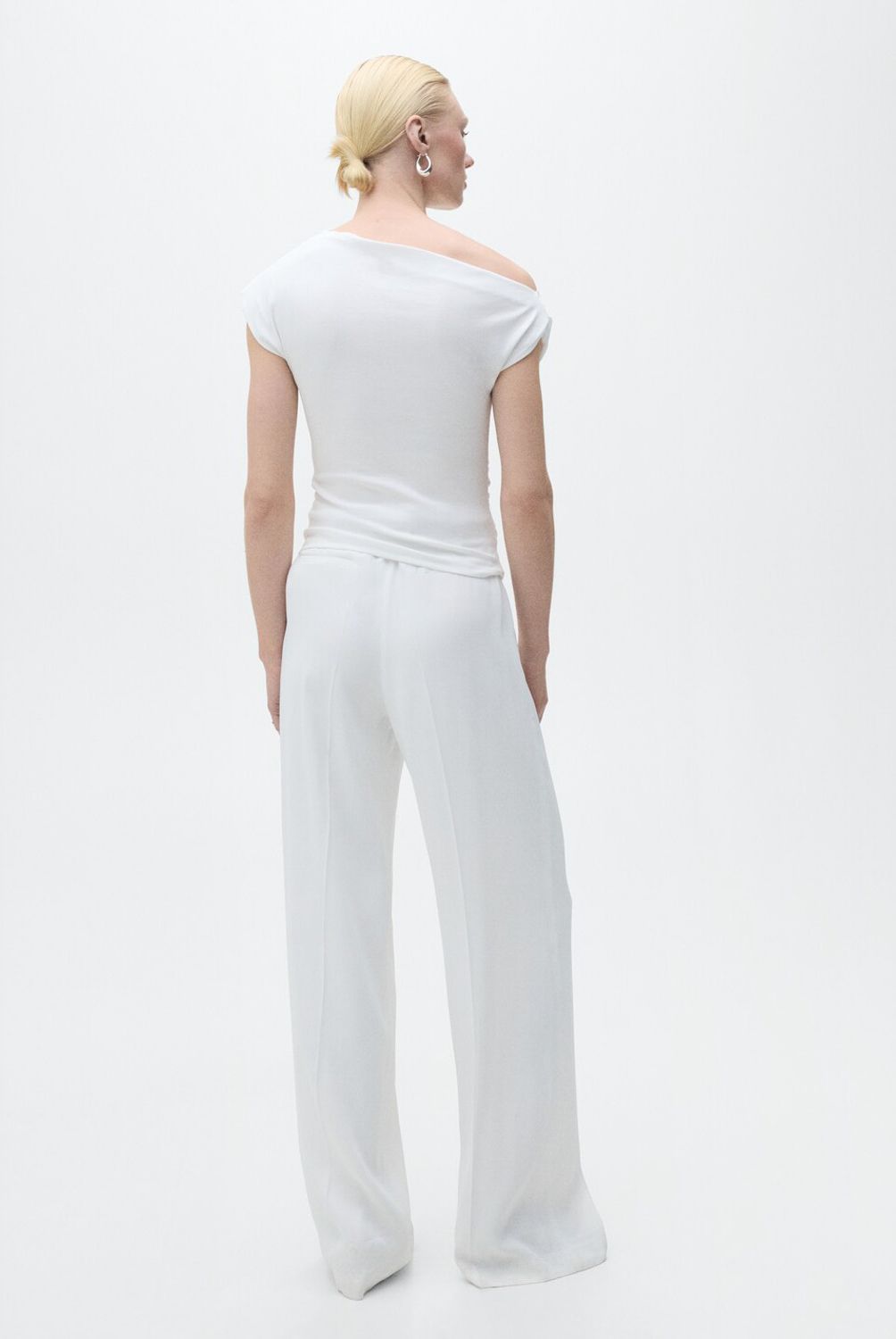 MANGO - Top Asimétrico Drapeado Mujer Mango