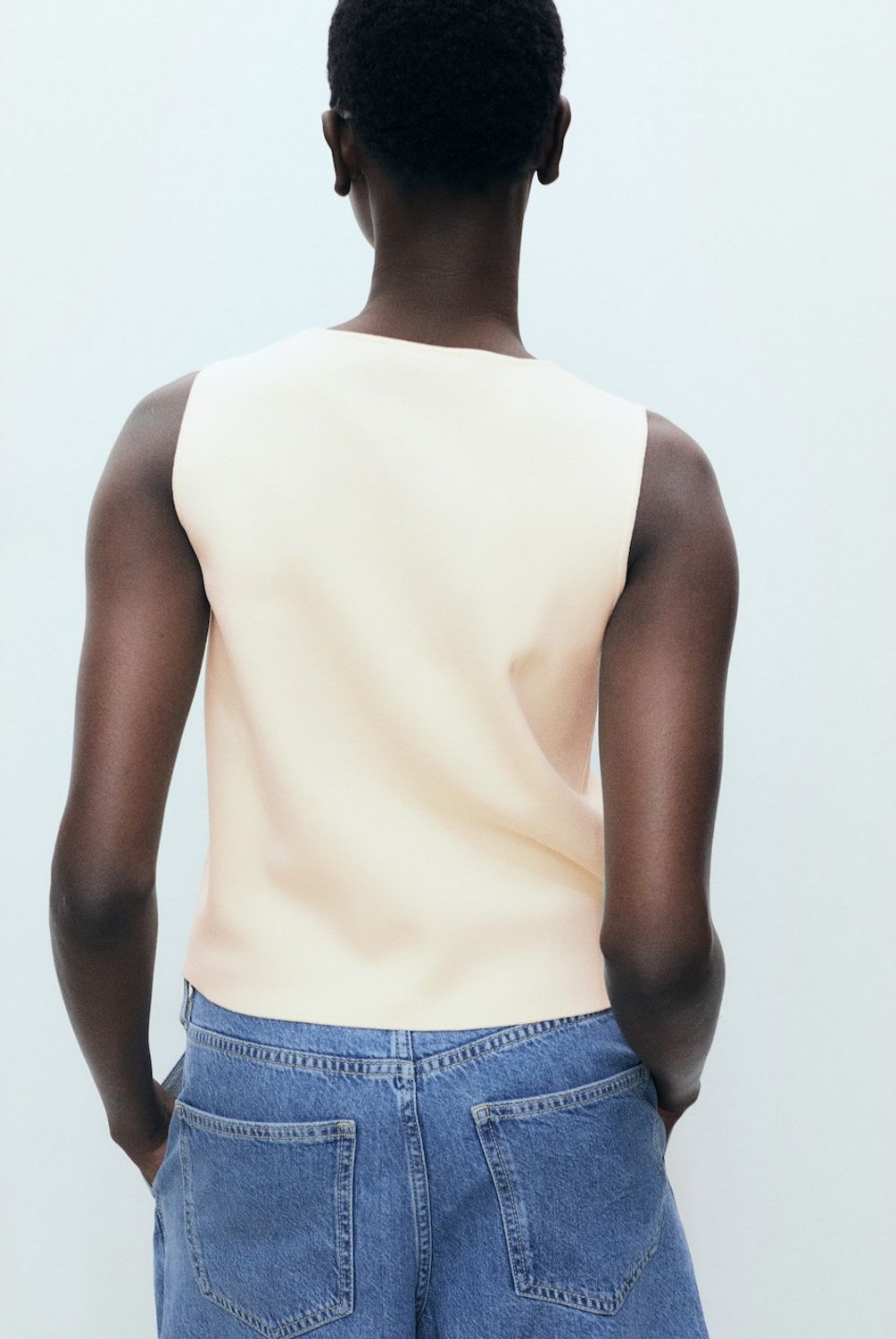 MANGO - Polera Punto Fino Botones Mujer Mango