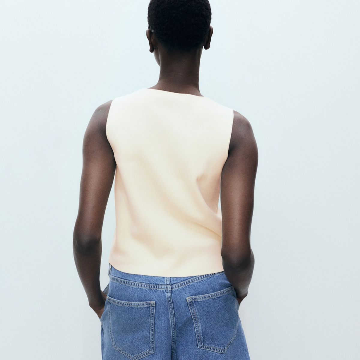 MANGO - Polera Punto Fino Botones Mujer Mango