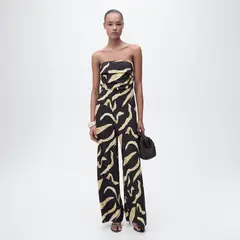MANGO - Enterito Palabra De Honor Estampado Mujer