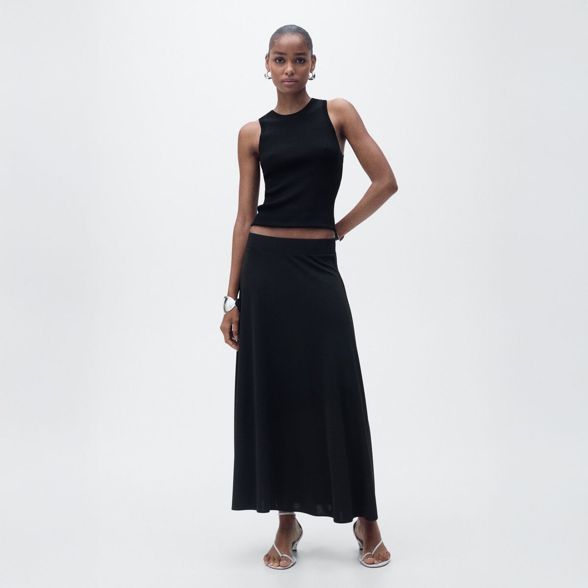 MANGO - Top Punto Canalé Mujer Mango