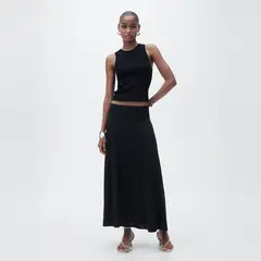 MANGO - Top Punto Canalé Mujer