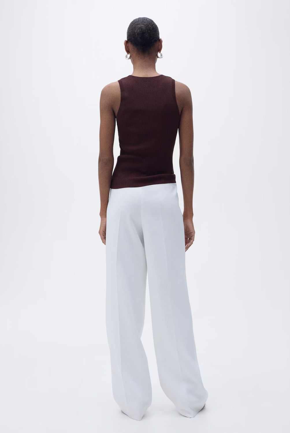MANGO - Top Punto Canalé Mujer Mango