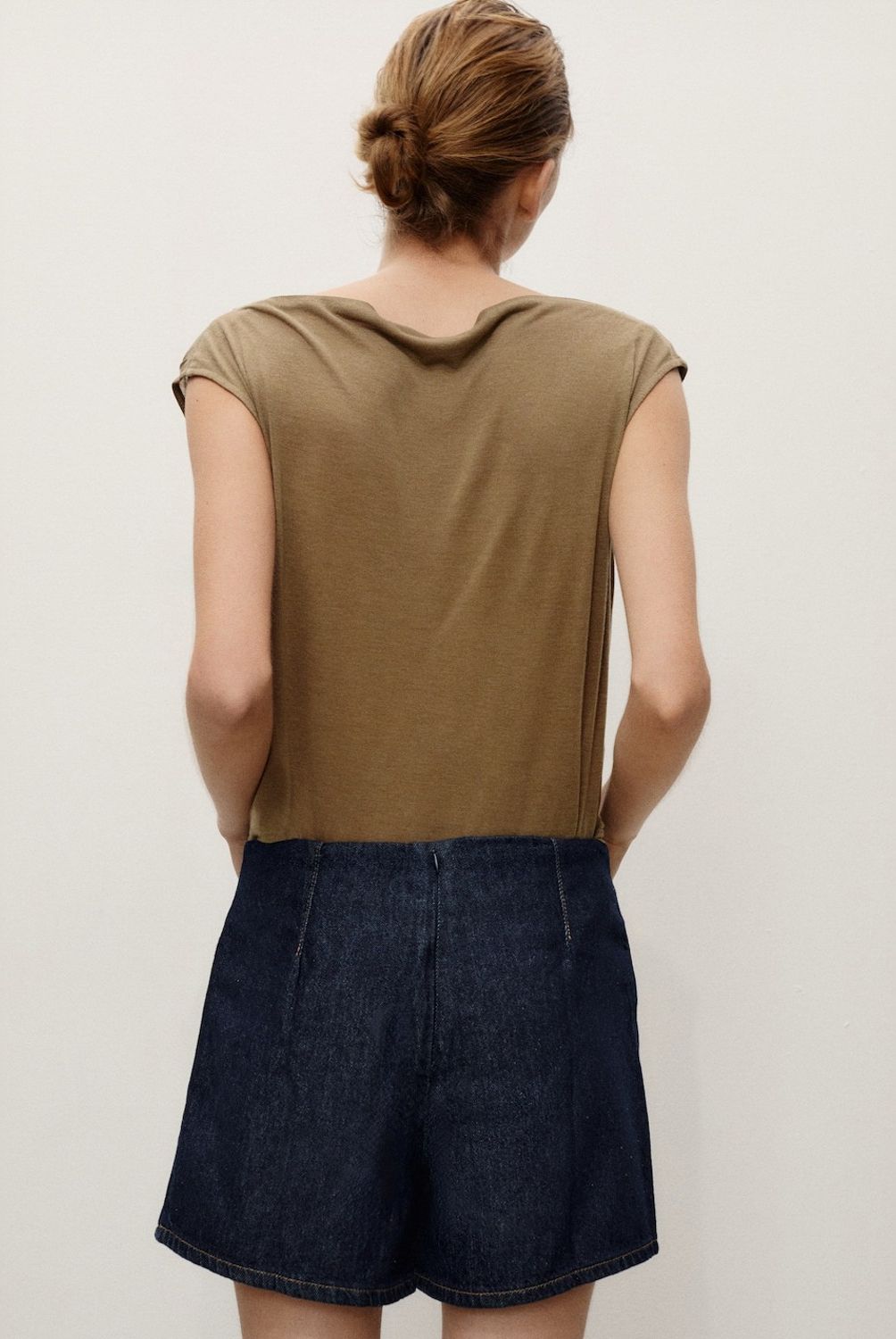 MANGO - Falda Pantalón Denim Cruzada Mujer Mango