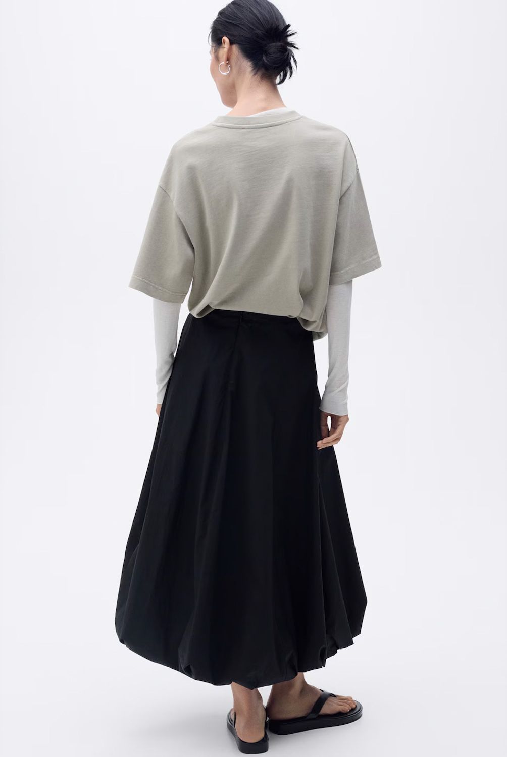 MANGO - Falda Midi Globo Mujer Mango