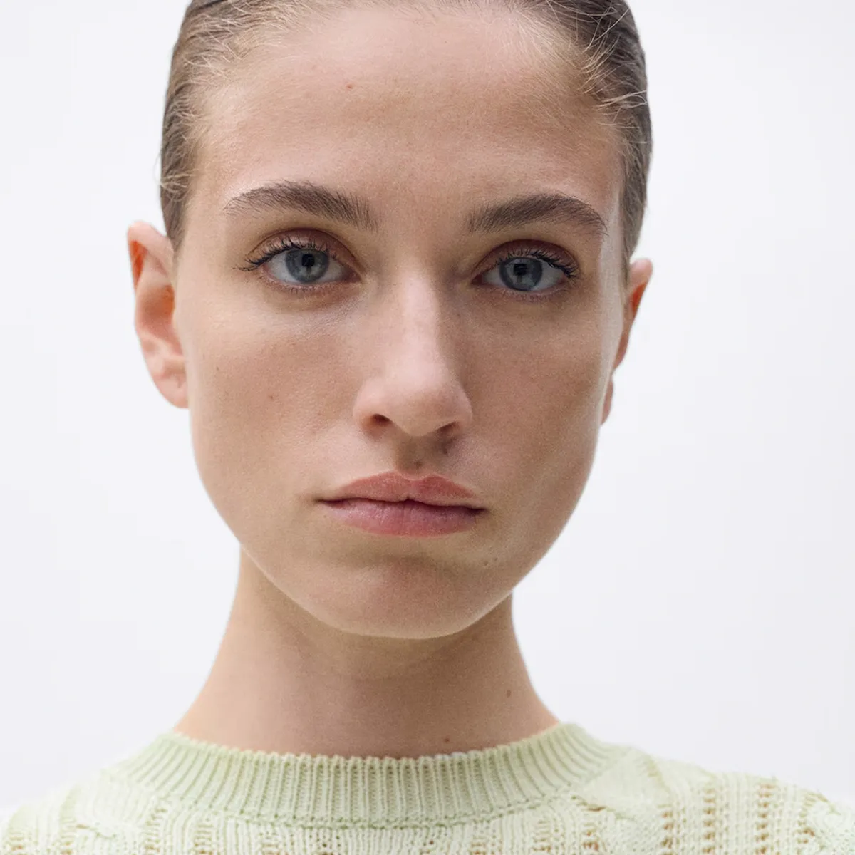 MANGO - Sweater Punto Trenzado Manga Corta Mujer Mango