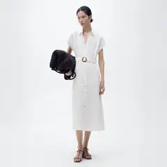 MANGO - Vestido Básica Estructurada Mujer