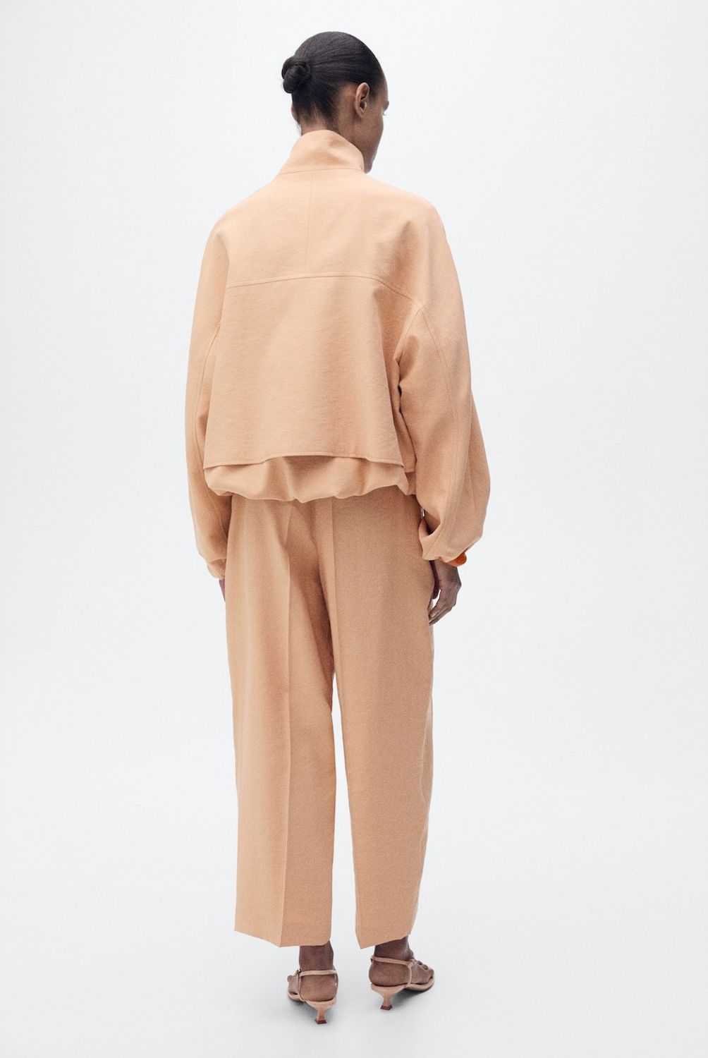 MANGO - Pantalón Lyocell Recto Pinzas Mujer Mango