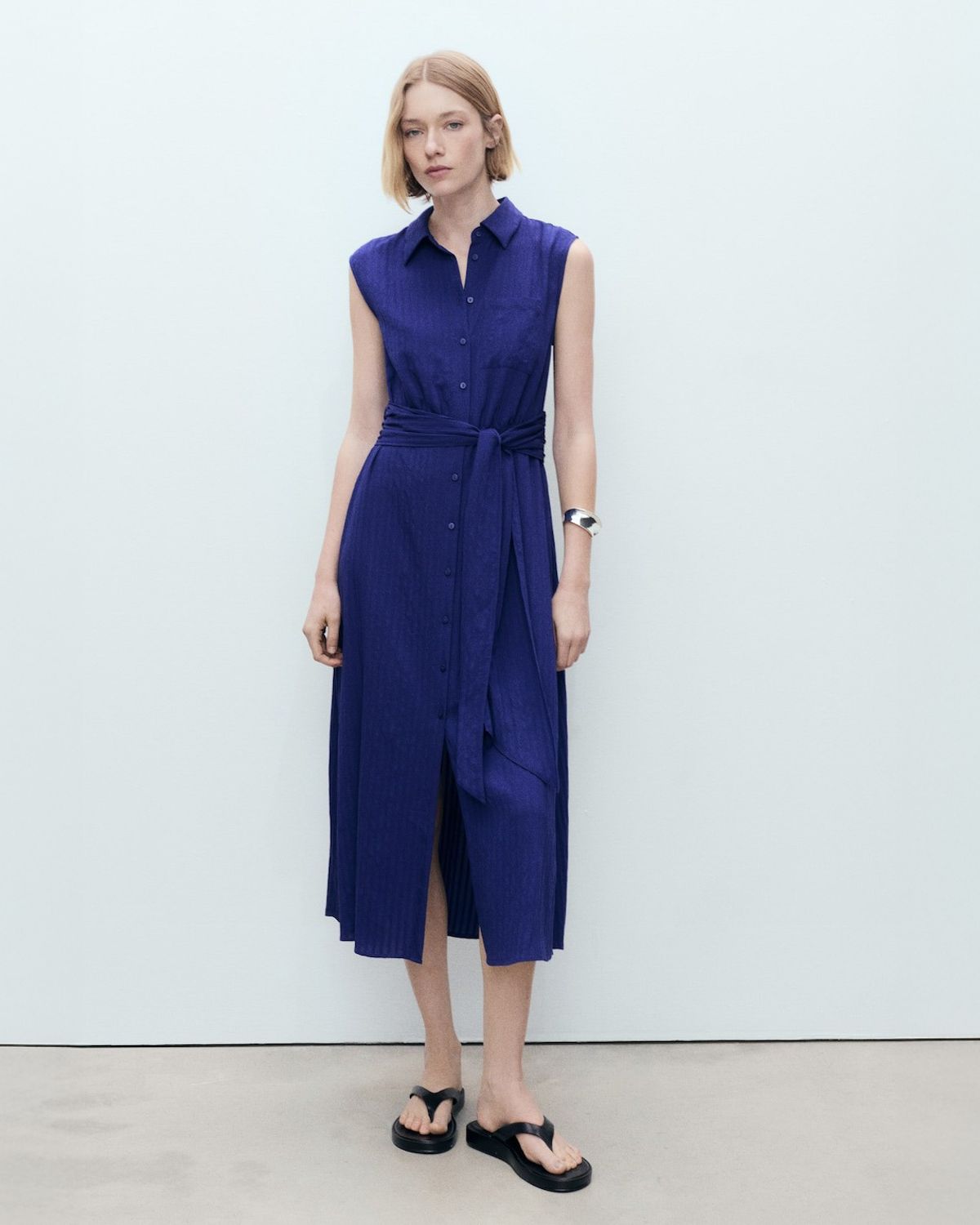 Vestido Informal Vestido Negro Botones Mango Vestidos De Día E