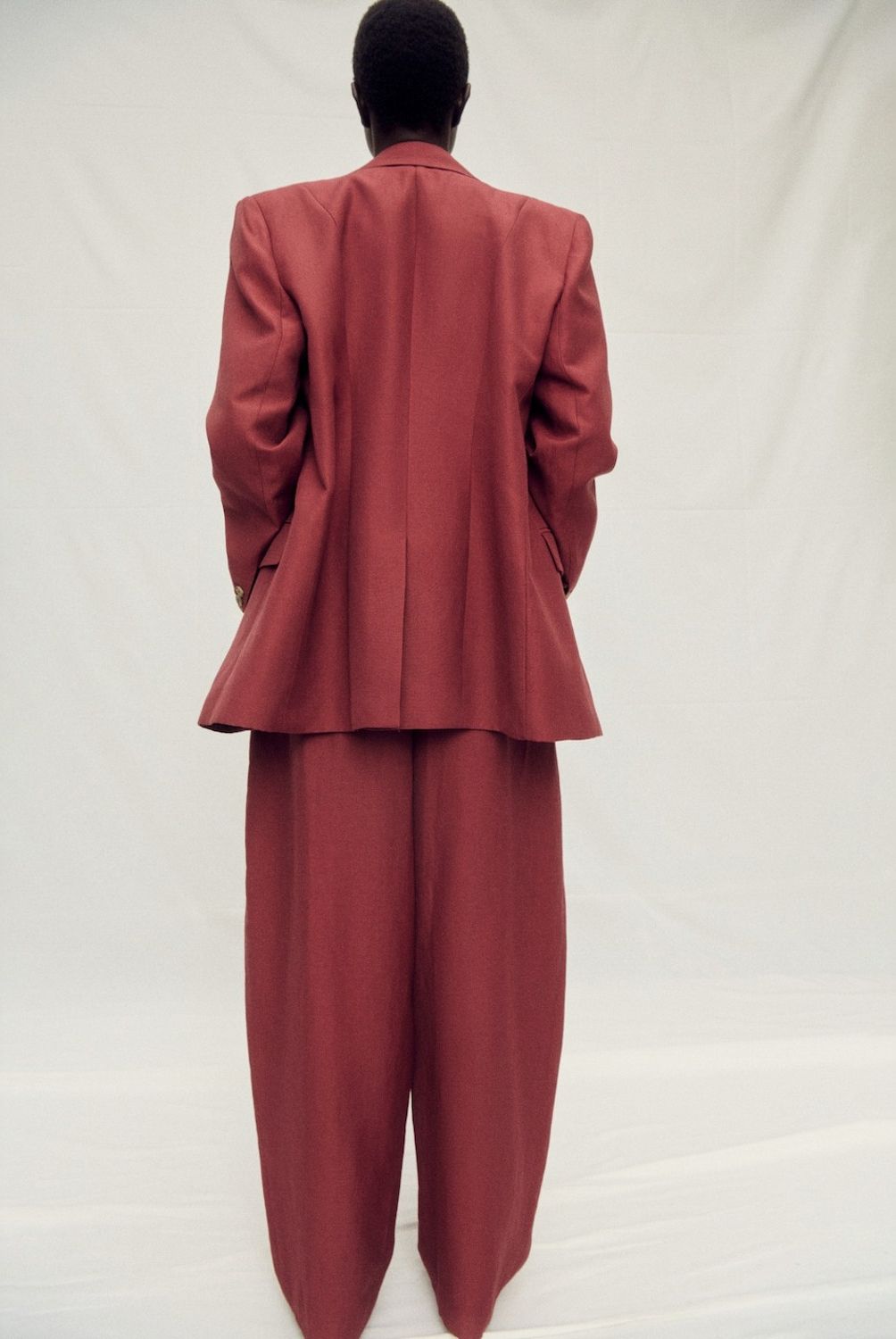 MANGO - Blazer Traje Mezcla Lino Mujer Mango
