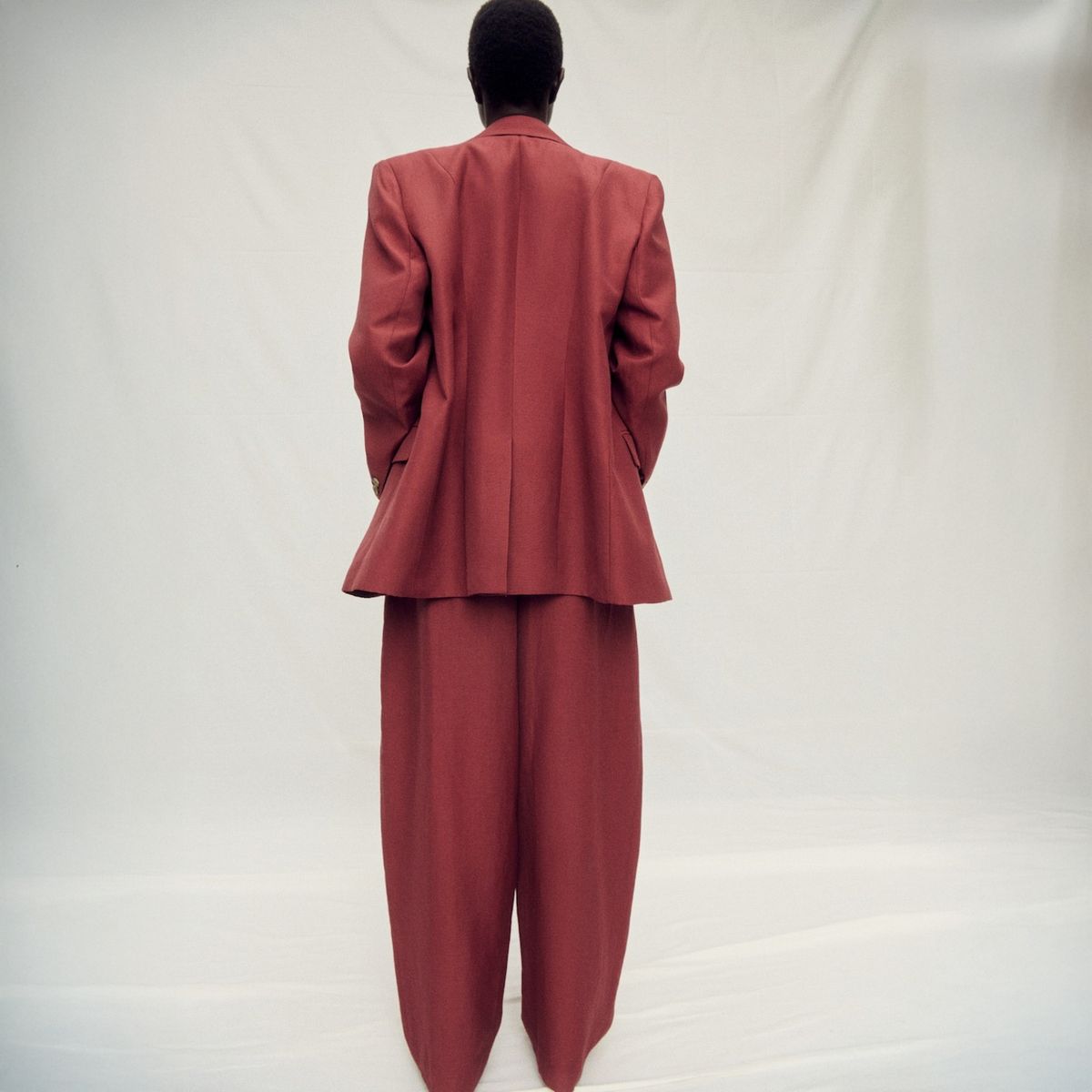 MANGO - Blazer Traje Mezcla Lino Mujer Mango