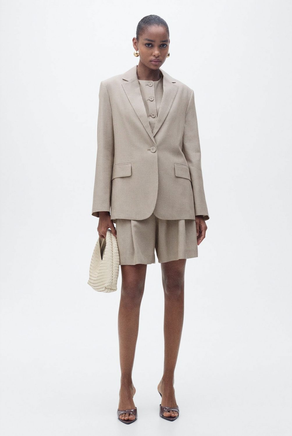 MANGO - Blazer Traje Lyocell Mujer Mango