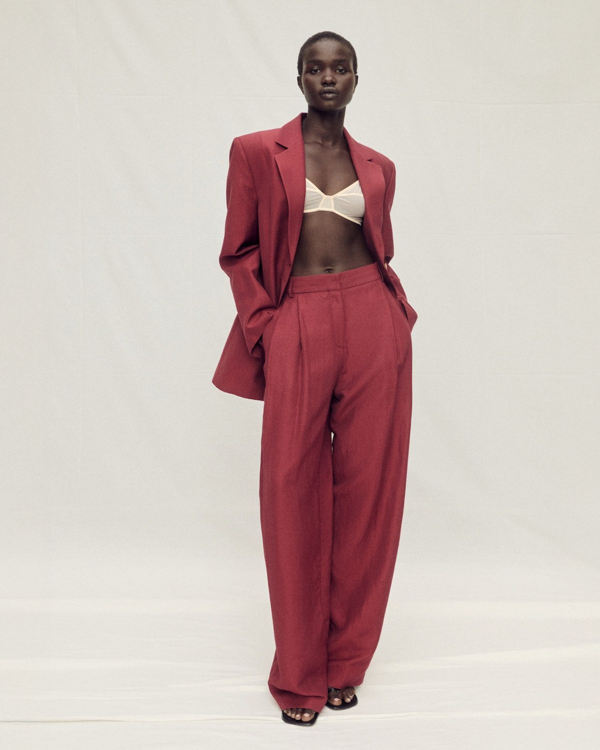 MANGO Pantalón Lino Mujer Mango