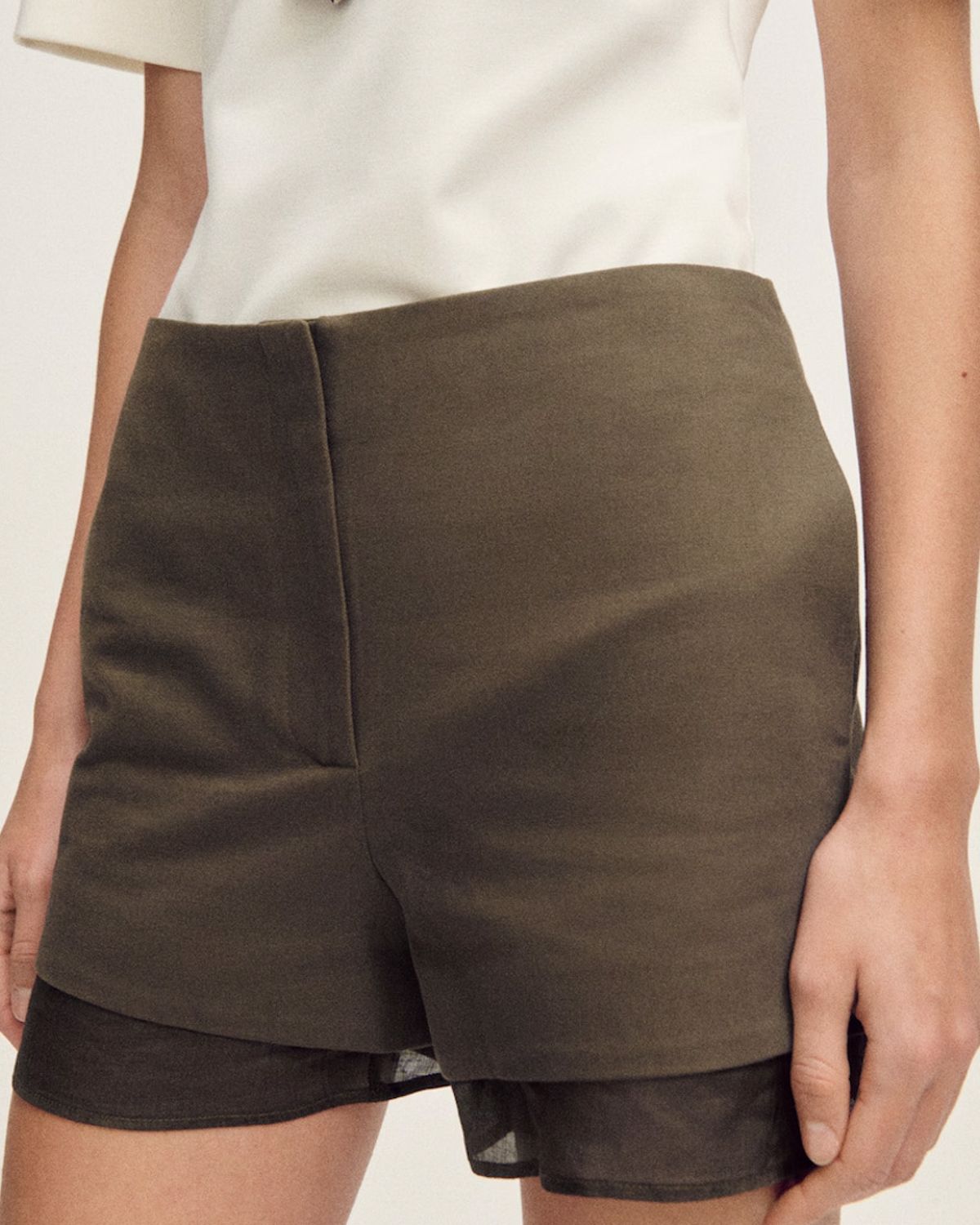 MANGO Shorts Lino Mujer Mango