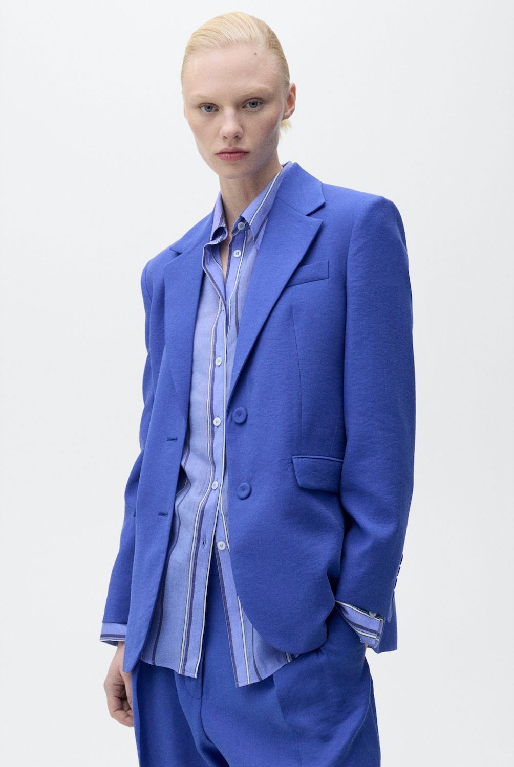 MANGO - Blazer Traje Estructura Mujer Mango
