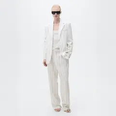 MANGO - Blazer Traje Rayas Mujer