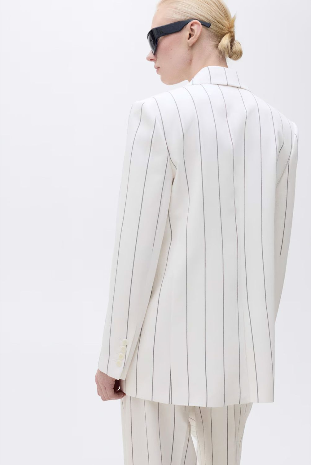 MANGO - Blazer Traje Rayas Mujer Mango