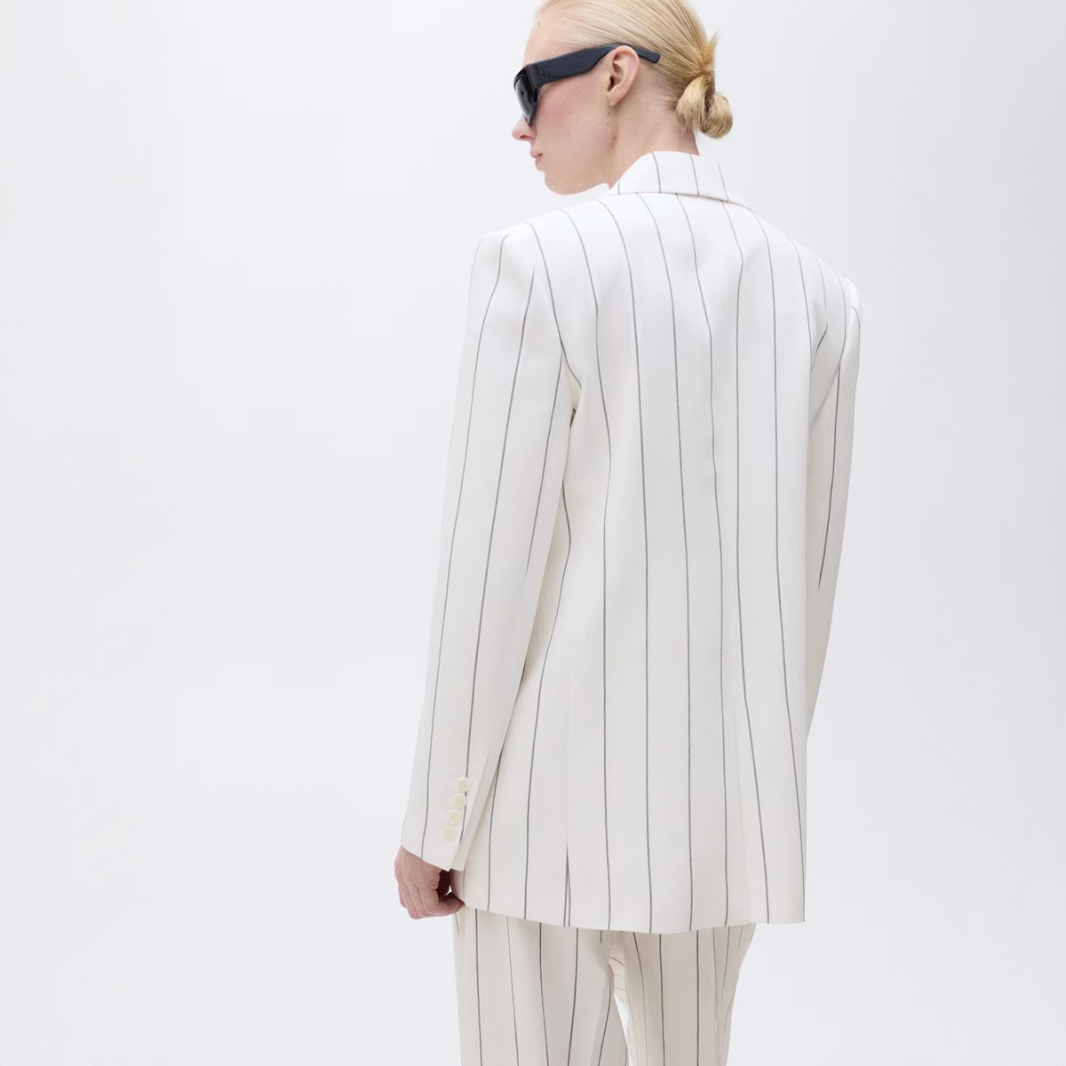 MANGO - Blazer Traje Rayas Mujer Mango