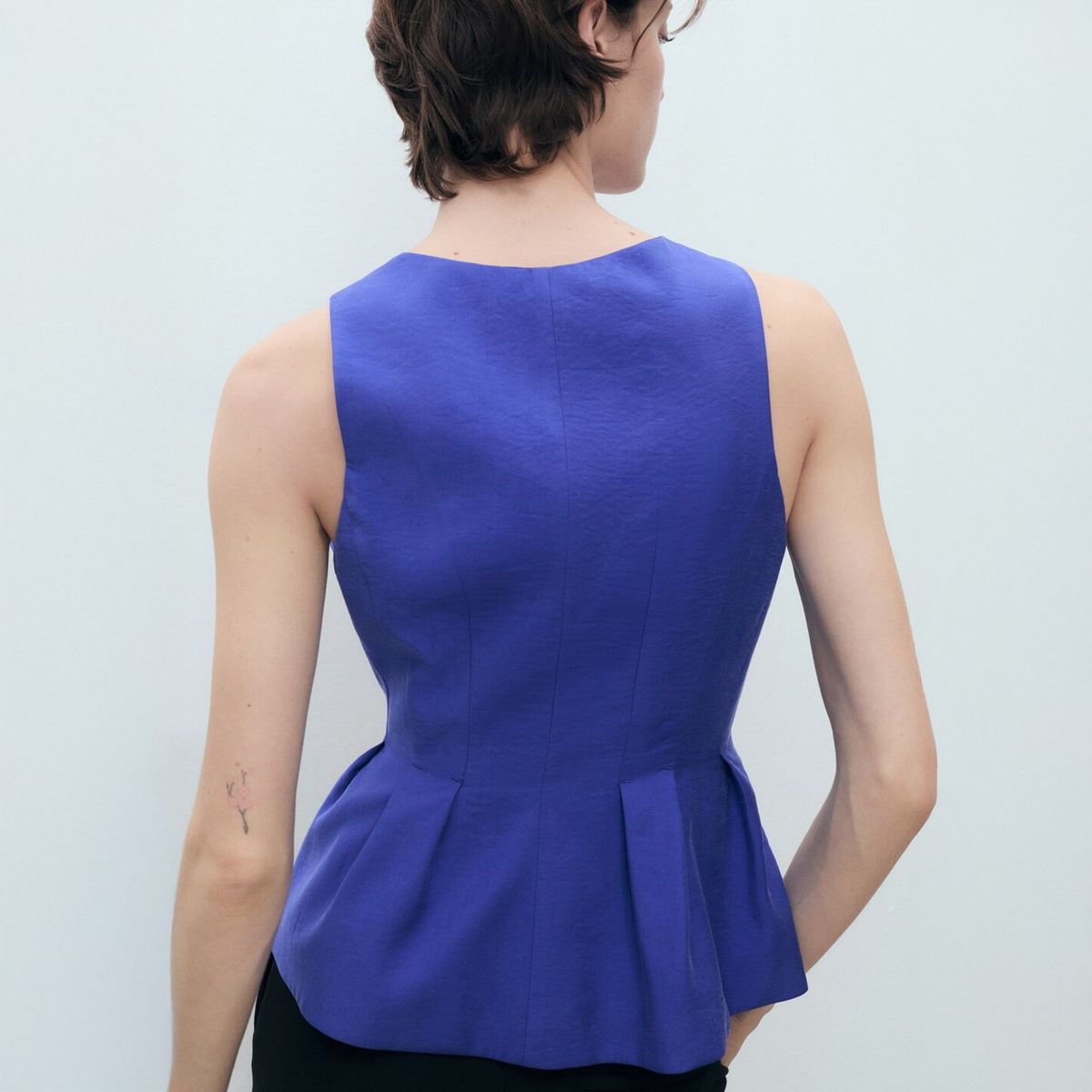 MANGO - Top Modal Cuello Pico Mujer Mango