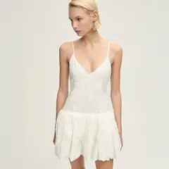 MANGO - Vestido Globo Textura Mujer