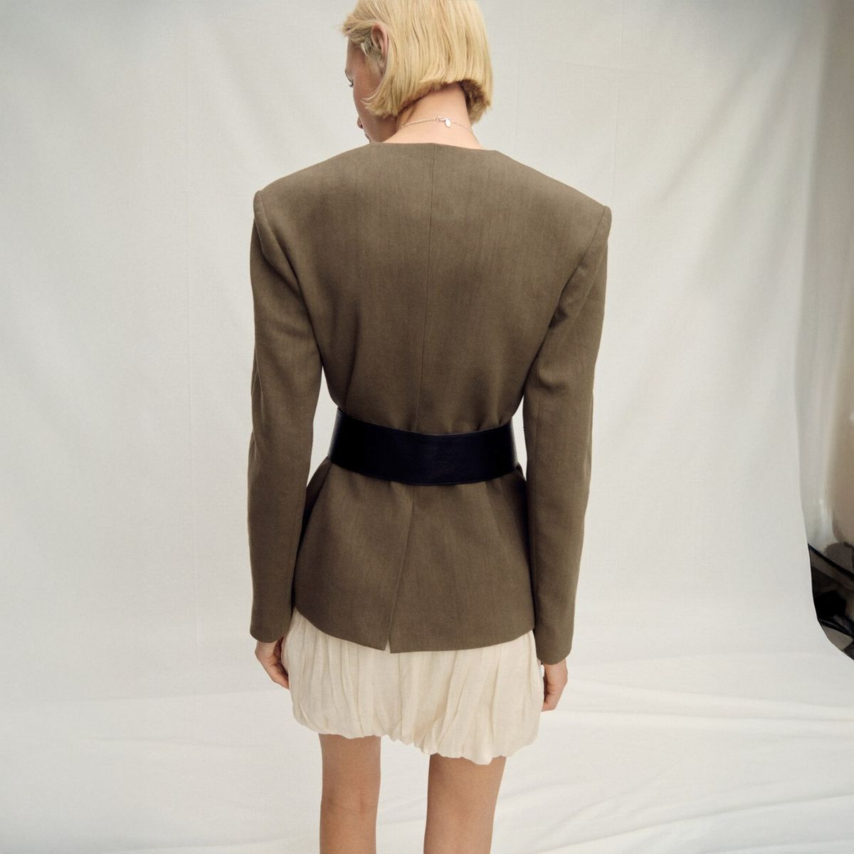 MANGO - Falda Ramio Globo Mujer Mango