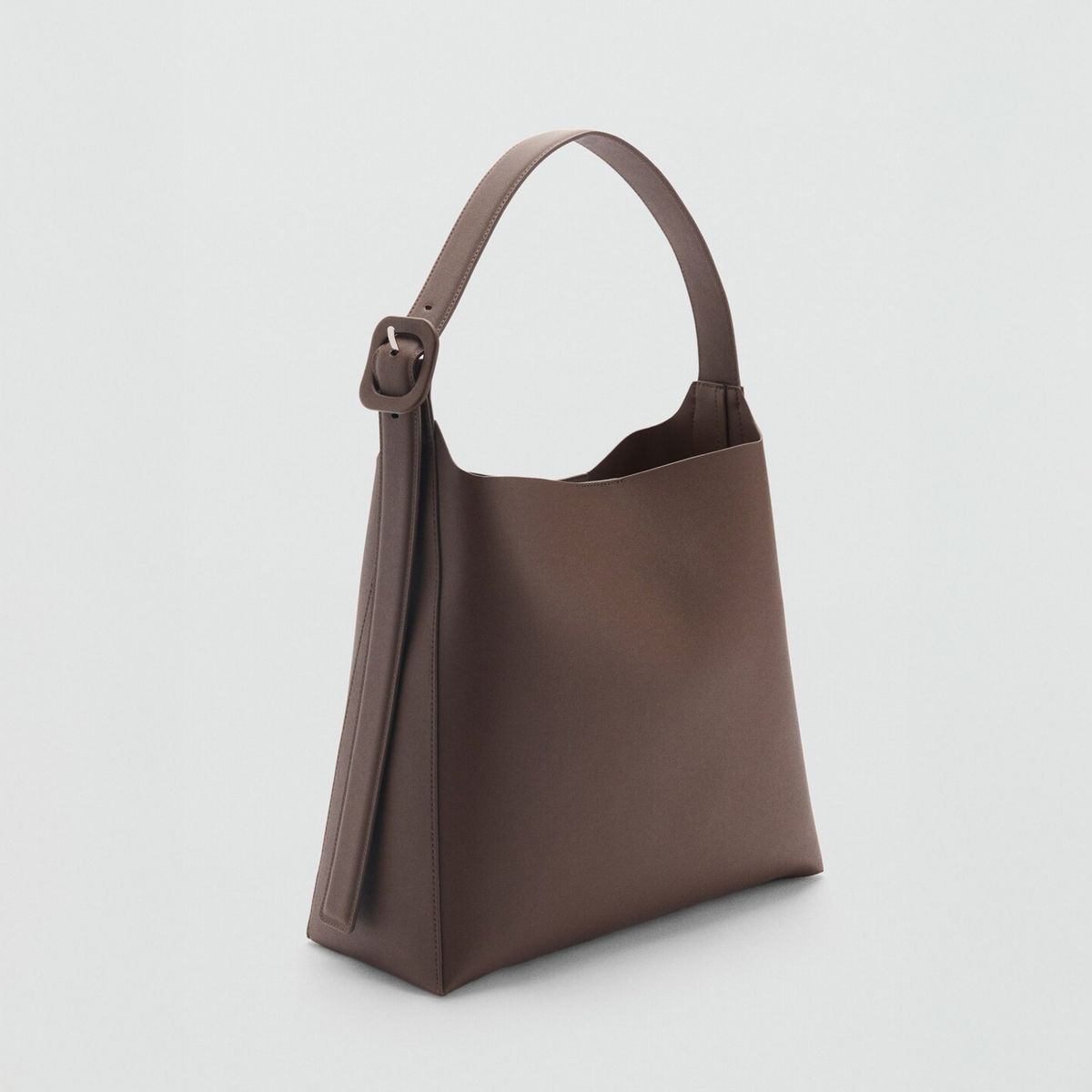 MANGO - Bolso Shopper Detalle Hebilla Mujer Mango