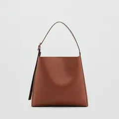 MANGO - Bolso Shopper Detalle Hebilla Mujer