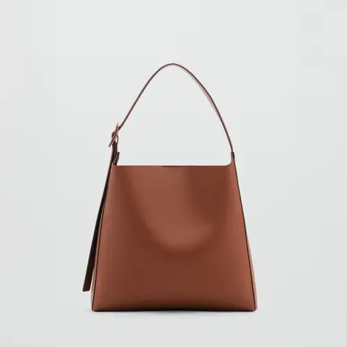 MANGO - Bolso Shopper Detalle Hebilla Mujer