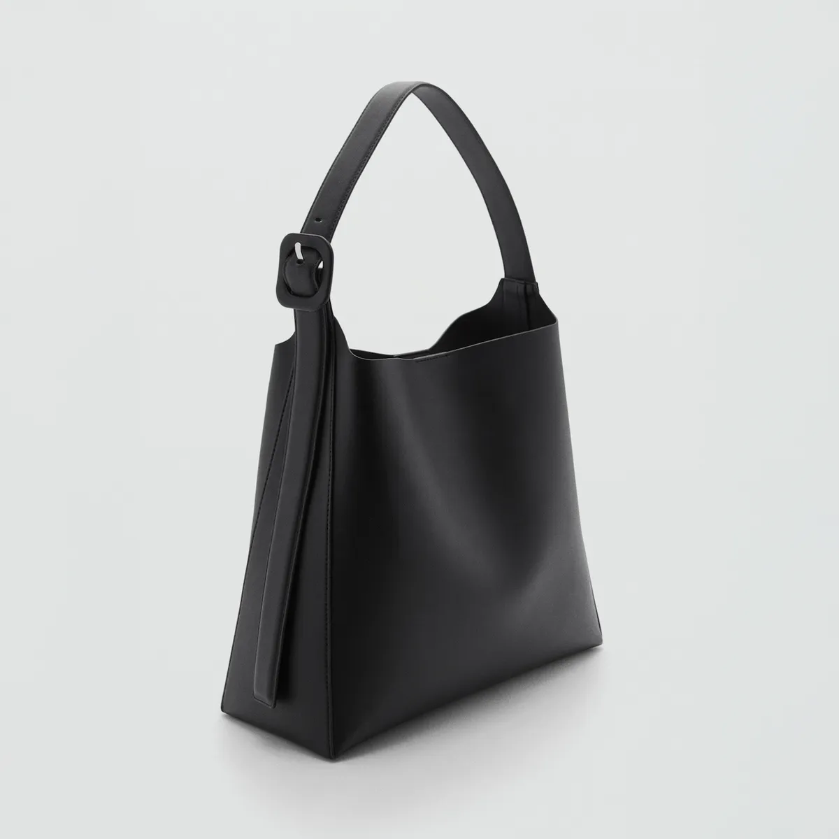 MANGO - Bolso Shopper Detalle Hebilla Mujer Mango