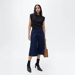 MANGO - Polera Algodón Manga Corta Mujer