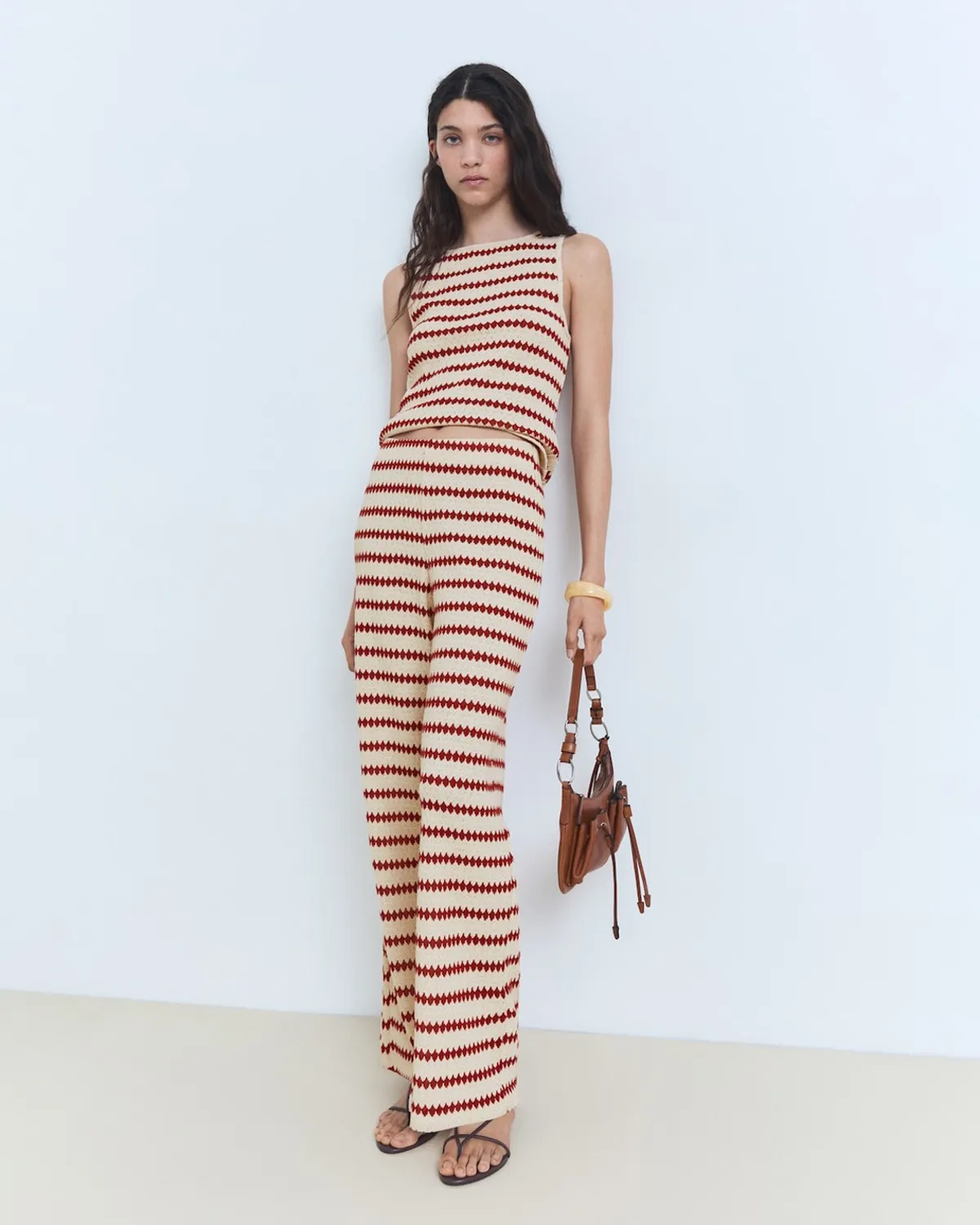 Vestido Estampado Geometrico Mango Vestido Algodon Volante Mango