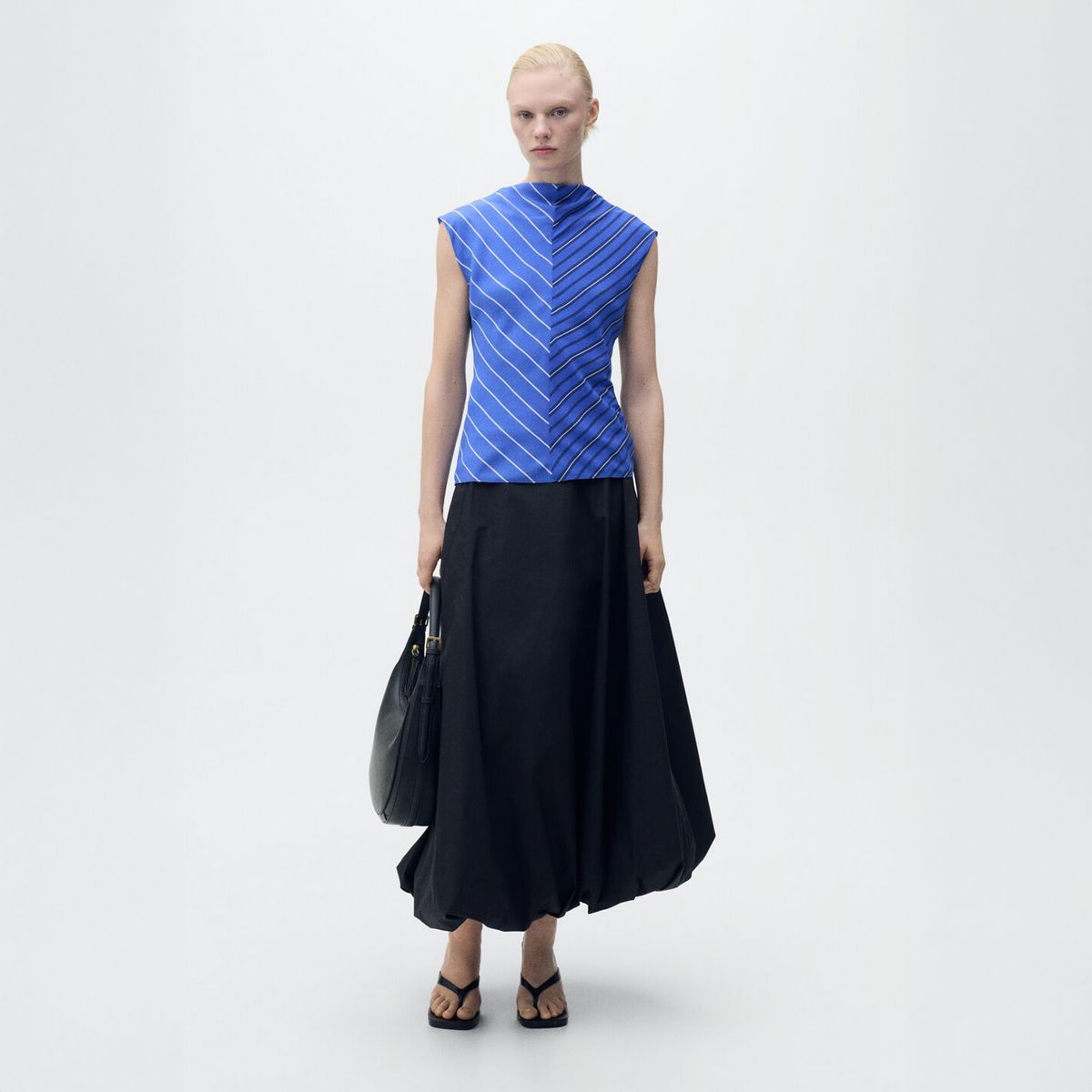 MANGO - Blusa Rayas Combinadas Mujer Mango