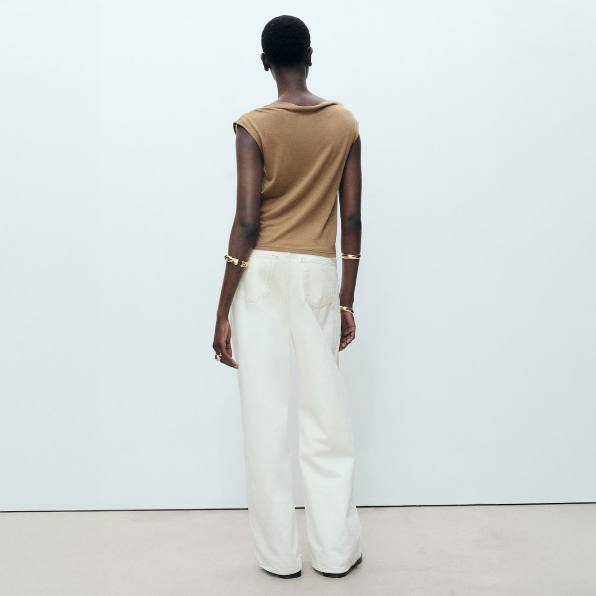 MANGO - Top Lyocell Asimétrico Mujer Mango