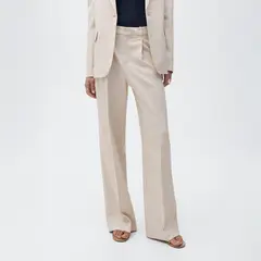 MANGO - Pantalón Recto Traje Mujer