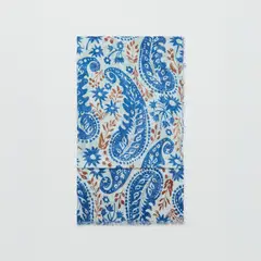 MANGO - Pañuelo Paisley Mezcla Lino Mujer